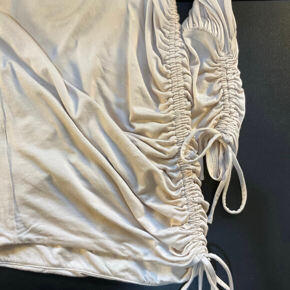 NWT Michael Costello x Revolve Beige Jada One Shoulder Mini Dress Size S - Picture 5 of 10